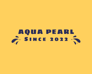 Aqua Summer Splash logo design