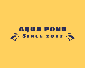 Aqua Summer Splash logo design