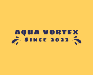 Aqua Summer Splash logo design