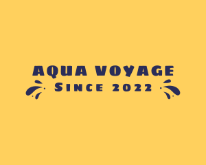 Aqua Summer Splash logo design