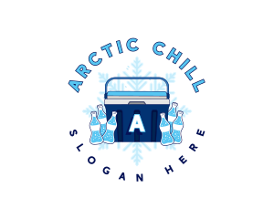 Ice Cooler Soda logo design