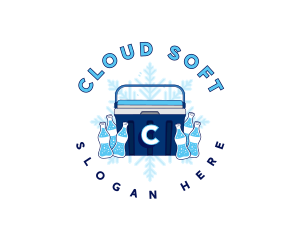 Ice Cooler Soda logo design