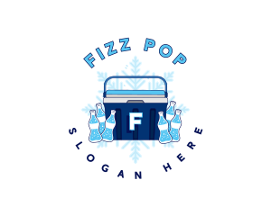 Ice Cooler Soda logo design