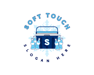 Ice Cooler Soda logo design