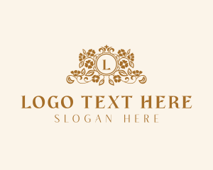 Feminine Floral Boutique Logo