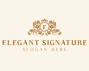 Feminine Floral Boutique logo design