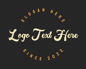 Retro Cursive Business logo