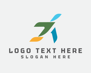 Abstract Cargo Aircraft Logo