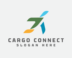 Abstract Cargo Aircraft logo design