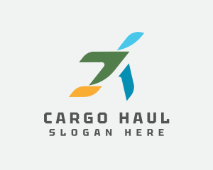 Abstract Cargo Aircraft logo design