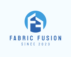 Letter F House logo design