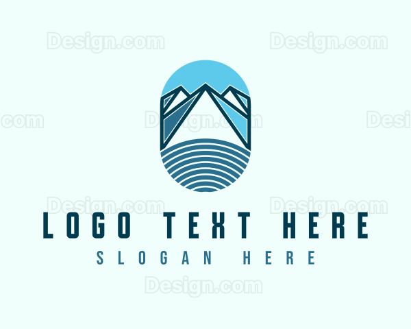 Abstract Snow Mountain Logo