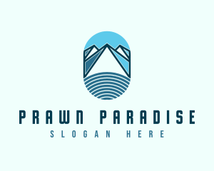 Abstract Snow Mountain logo design