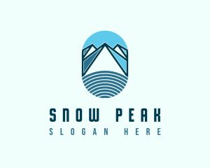 Abstract Snow Mountain logo