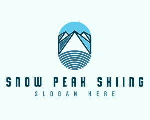 Abstract Snow Mountain logo