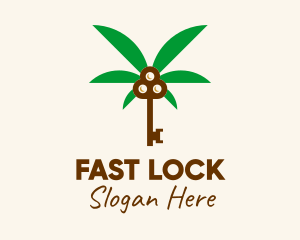 Coconut Tree Key logo design