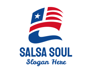 Star & Stripes Flying Flag  logo