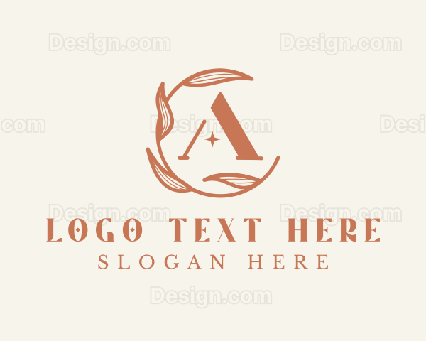Leaf Plant Letter A Logo