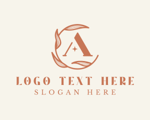 Leaf Plant Letter A logo