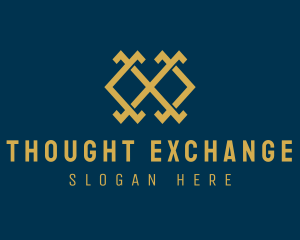 Modern Elegant Letter X  logo design