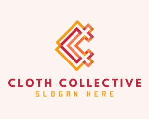 Woven Textile Letter C logo
