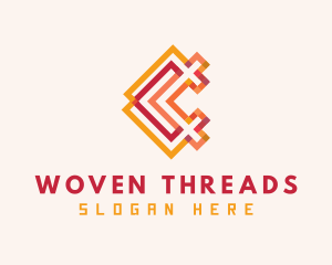 Woven Textile Letter C logo