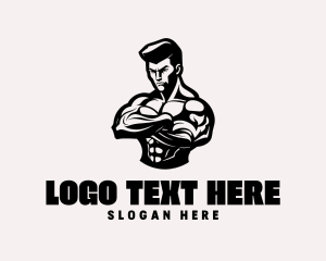 Boxing Masculine Fitness  Logo