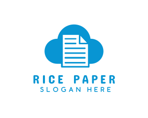 Cloud File Document logo design