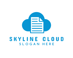 Cloud File Document logo design