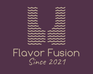 Wine Glass Waves logo design