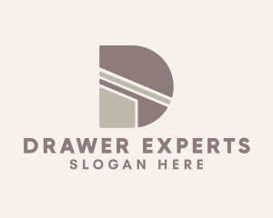 Modern Carpentry Letter D logo design