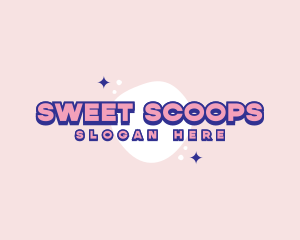 Bubbly Sweet Blob logo design