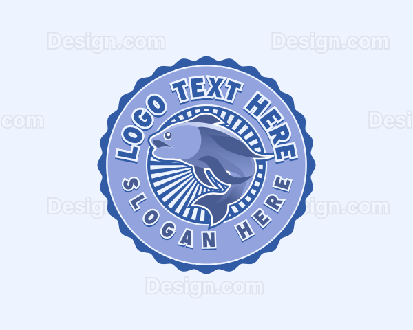 Fish Fisherman Marine Logo