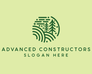 Nature Pine Forest  logo design