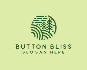 Nature Pine Forest  logo design