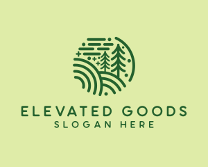 Nature Pine Forest  logo design