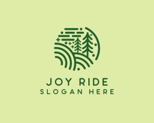 Nature Pine Forest  logo design