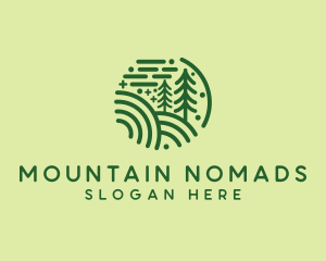 Nature Pine Forest  logo design