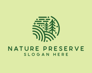 Nature Pine Forest  logo design