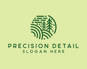 Nature Pine Forest  logo design