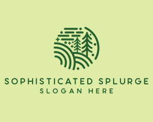 Nature Pine Forest  logo design