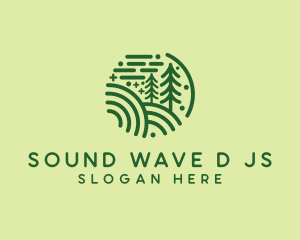 Nature Pine Forest  logo design