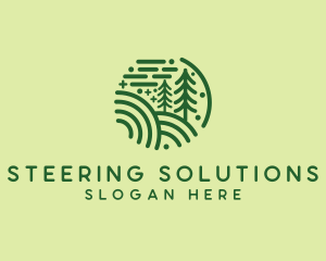 Nature Pine Forest  logo design