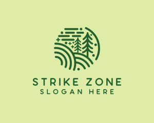 Nature Pine Forest  logo design