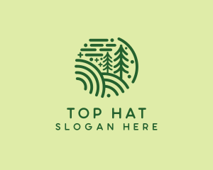 Nature Pine Forest  logo design