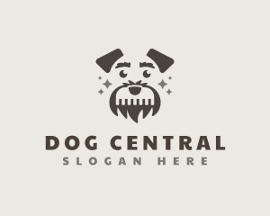 Dog Comb Grooming logo design