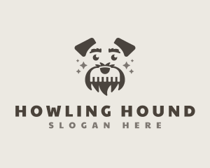 Dog Comb Grooming logo design