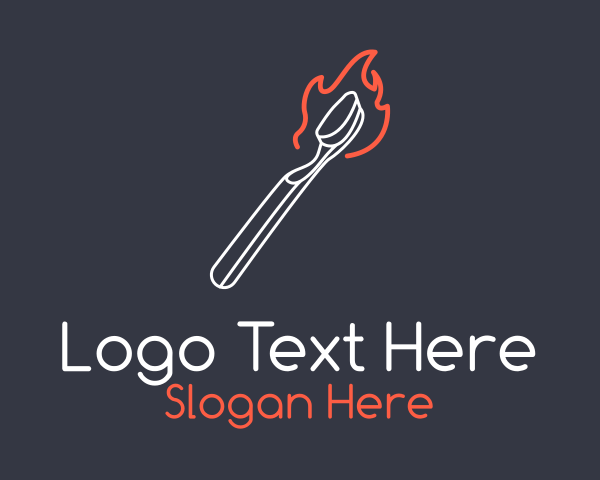 Burning logo example 3