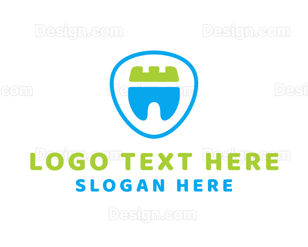 Dental Crown Tooth Logo