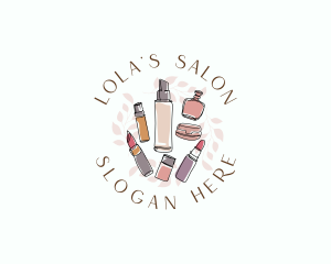 Cosmetics Makeup Salon logo design